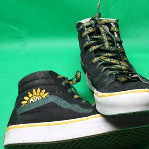 VANS Limited Edition Comfy Cush SK8-HI Trip Outdoors Skating Sneakers sunflower